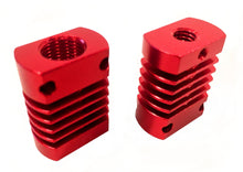 Creality CR-10 Hotend Threaded Heatsink Block Replacement, includes block and spare PTFE (teflon) tube.